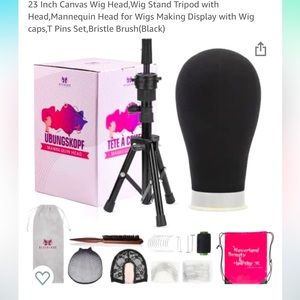 Training Mannequin head stand wig tripod maker holder with accessories